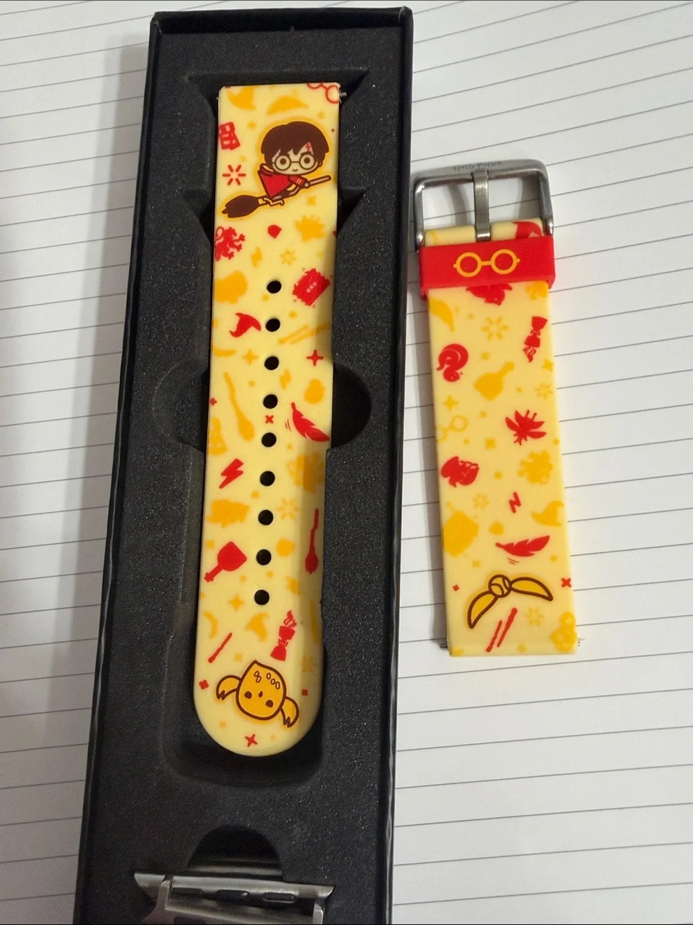 Harry Potter Themed Yellow Silicone Watch Band for Smartwatches
